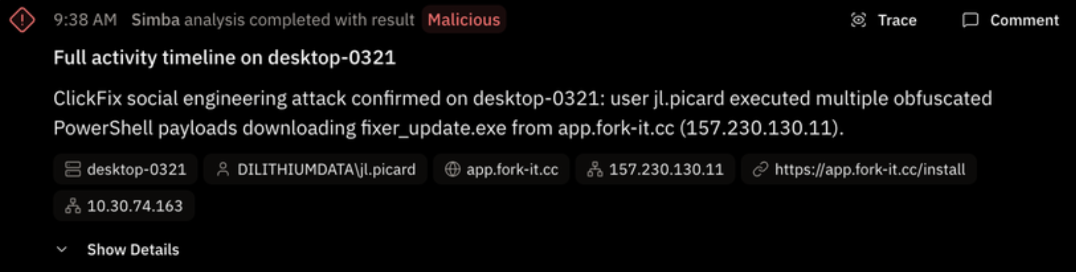 Analysis: Full activity timeline on desktop-0321